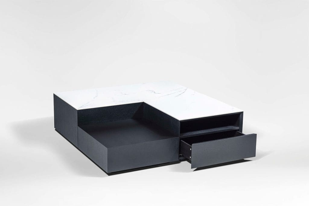Table basse Blend 06 – GREY OAK+WHITE CERAMIC