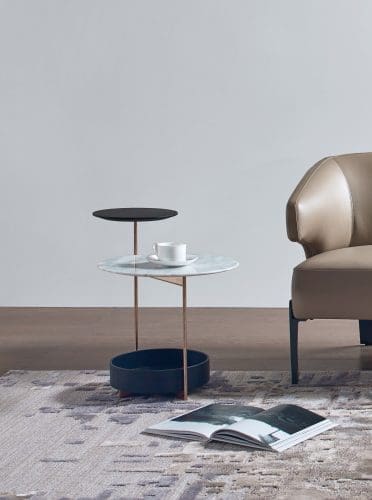 Joy Coffee Table – GREY OAK+CARRARA MARBLE