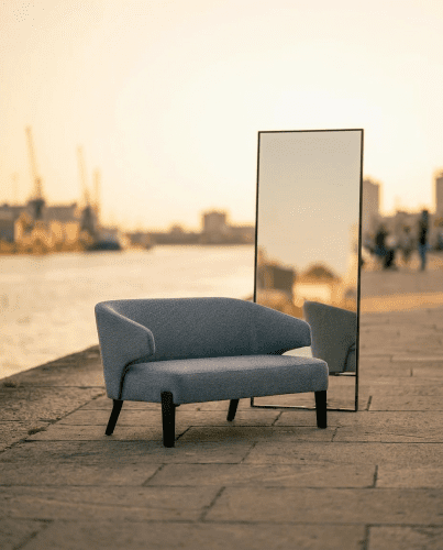 Bell Mirror – MIRROR+BLACK STEEL