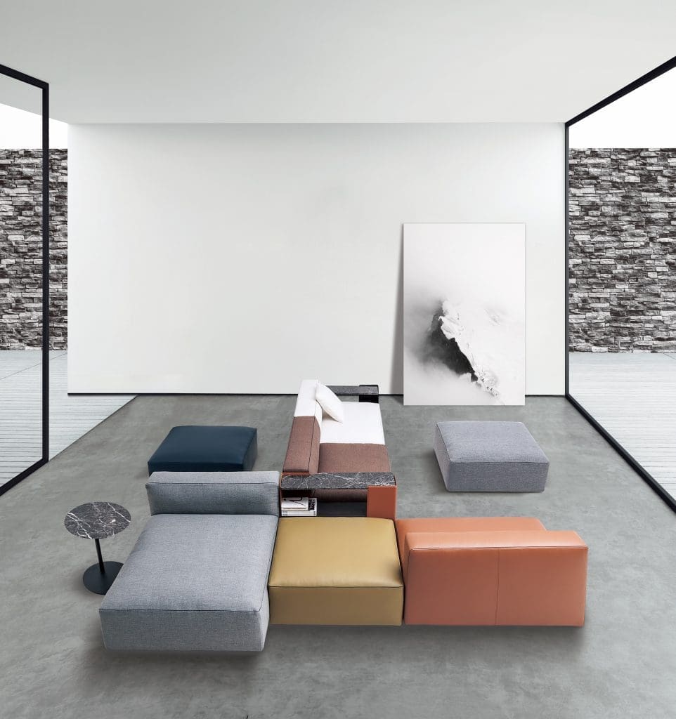 Rubix Sofa M – CLAY