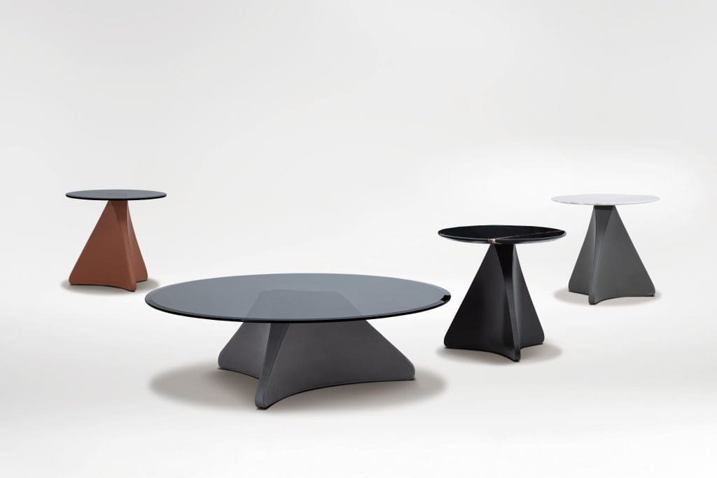 Spin bijzettafel 06 – BLACK METAL+BLACK GLASS