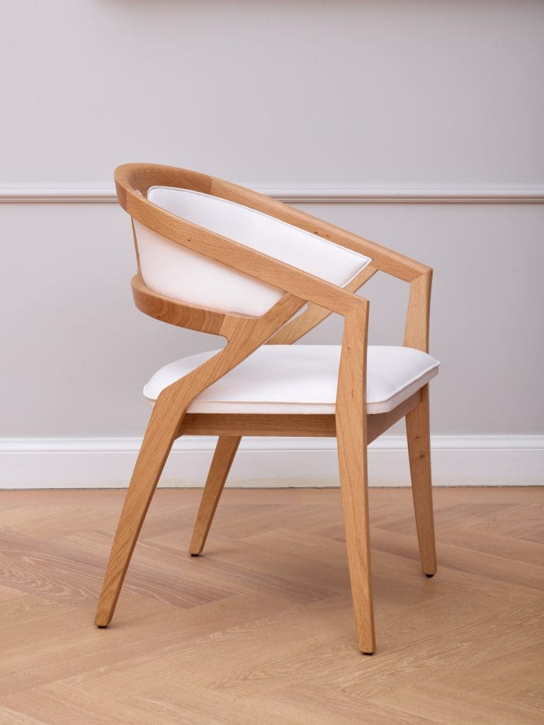 Fauteuil Caribou – NATURAL OAK+WHITE