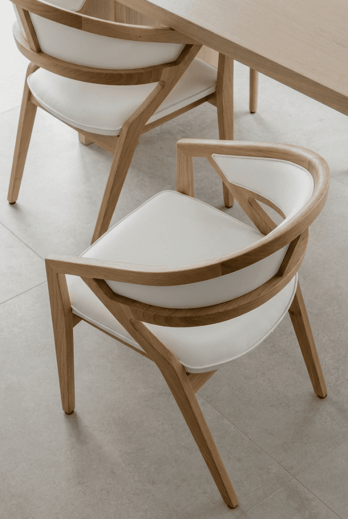 Fauteuil Caribou – NATURAL OAK+WHITE