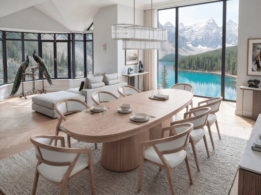 Fauteuil Caribou – NATURAL OAK+WHITE