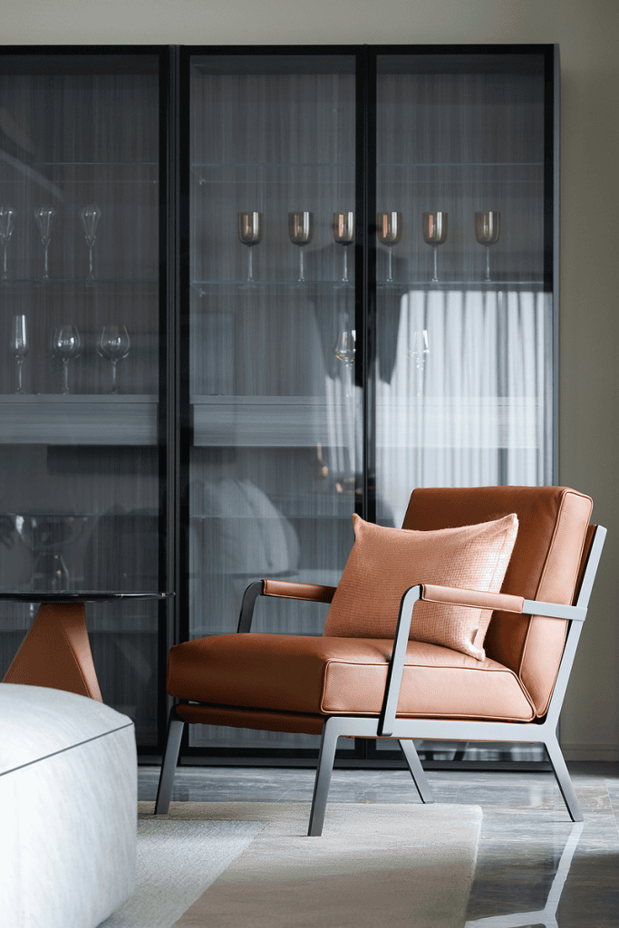 Austen fauteuil – TANGERINE
