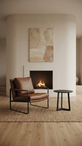 Austen Lounge Chair – TANGERINE