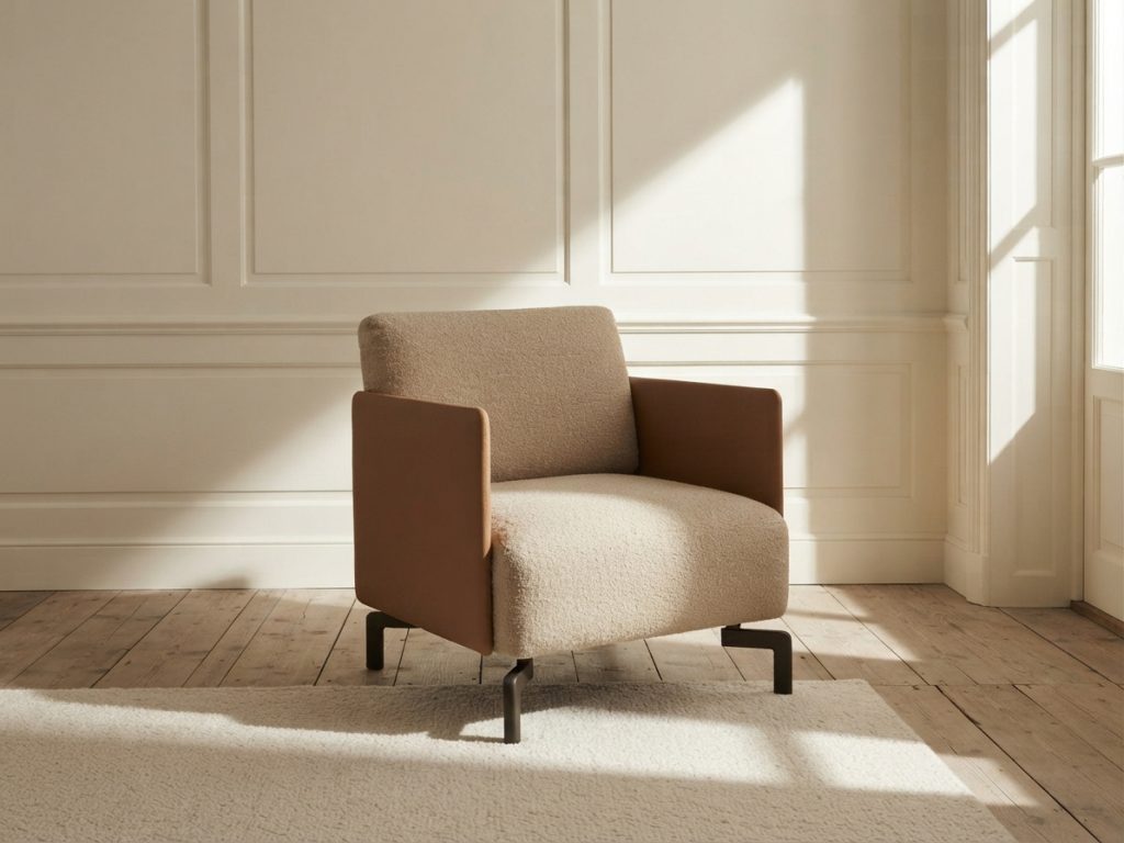 East-West Lounge Chair – BISCOTTI+CREAMSTONE