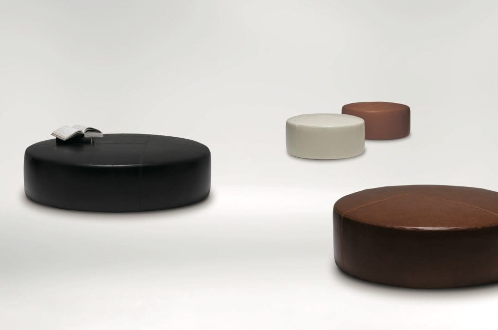 Pouf Puck – (L) MARRON