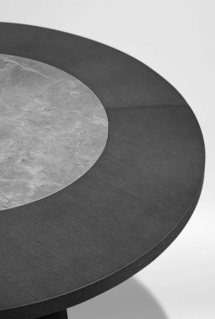 Unity Dining Table 05 – GRAPHITE OAK+GREY CERAMIC