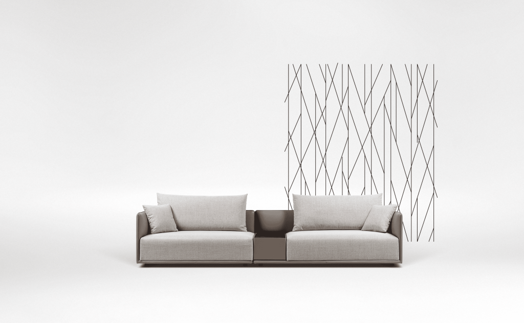 Elan Sofa including Table – CLAY+LINEN