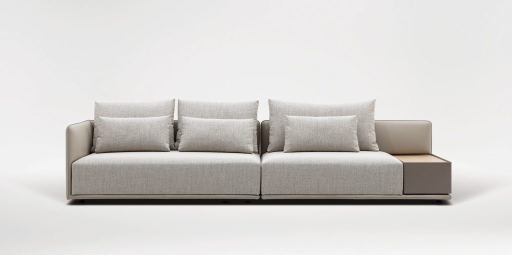 Elan Sofa including Table – CLAY+LINEN