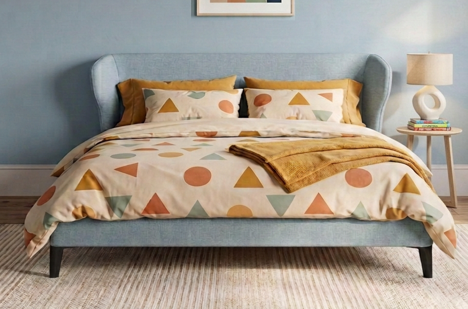 Embrace bed in Blau