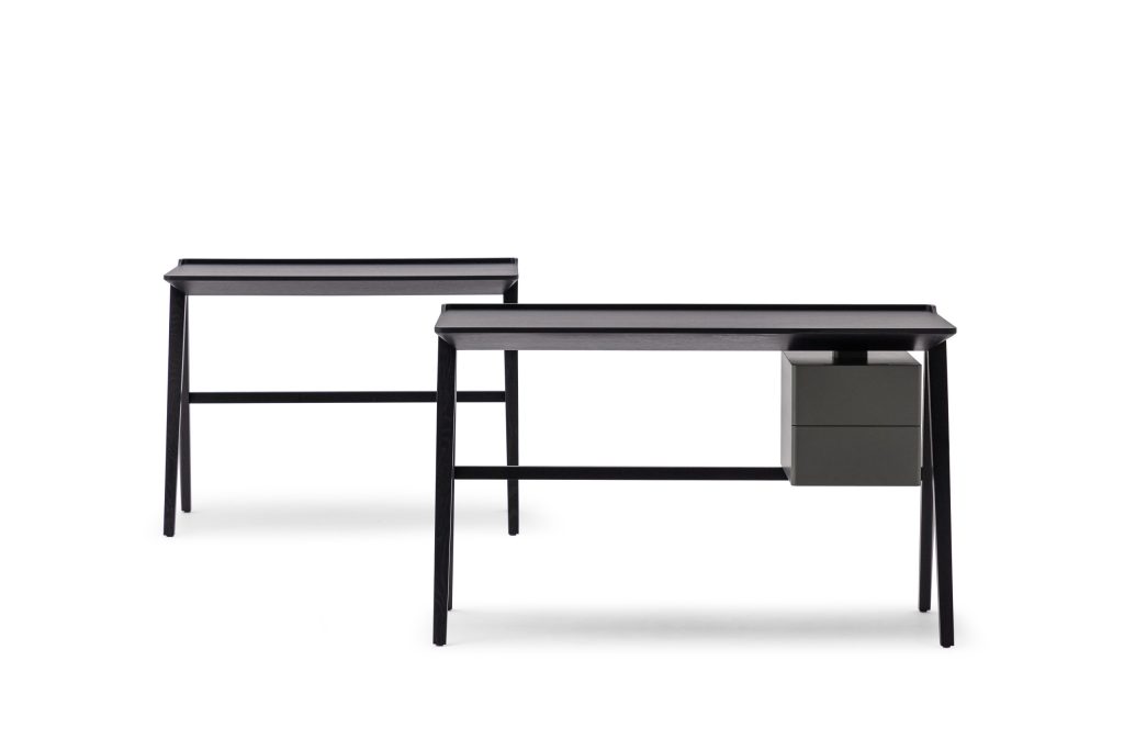 Forma Desk with drawers – GREY OAK+PINE GREEN