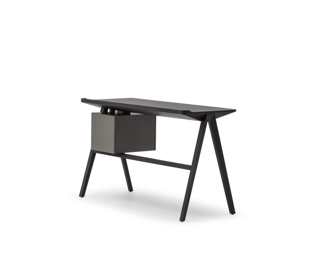 Forma Desk with drawers – GREY OAK+PINE GREEN