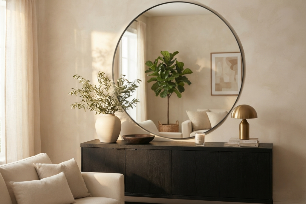 Windsor Mirror (Clear Glass), Walnut, 150cm – CLEAR MIRROR/WALNUT