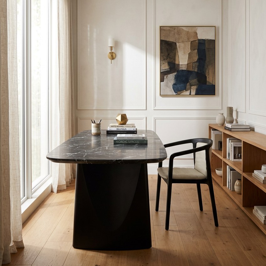 OLIVE Table and ESSENCE Chair